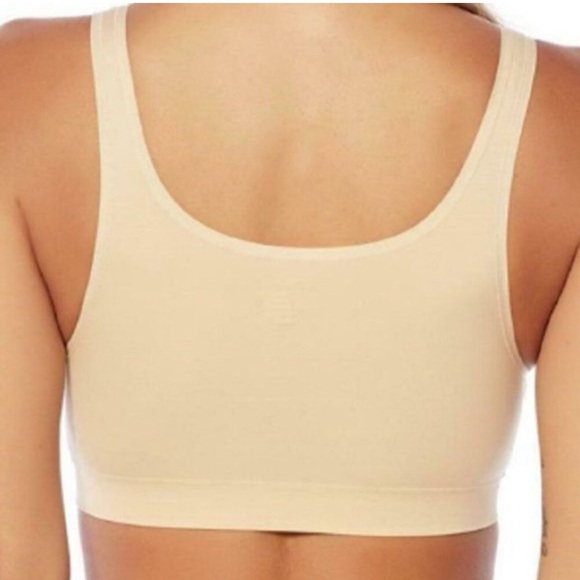 New! Yummie Nude Tan Seamless Scoop Neck Bra with Removable Pads 1X/2X - Picture 2 of 3
